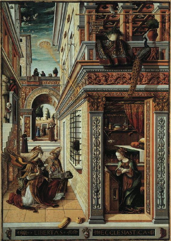 Carlo Crivelli Annunciation with Saint Emidius oil painting image